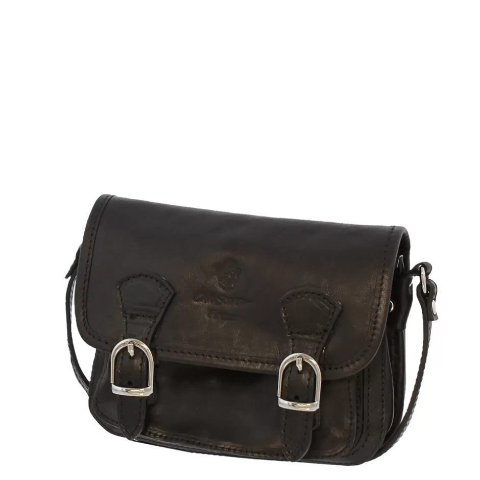 Bags | Carl Scarpa Rosario Black Italian Leather Satchel