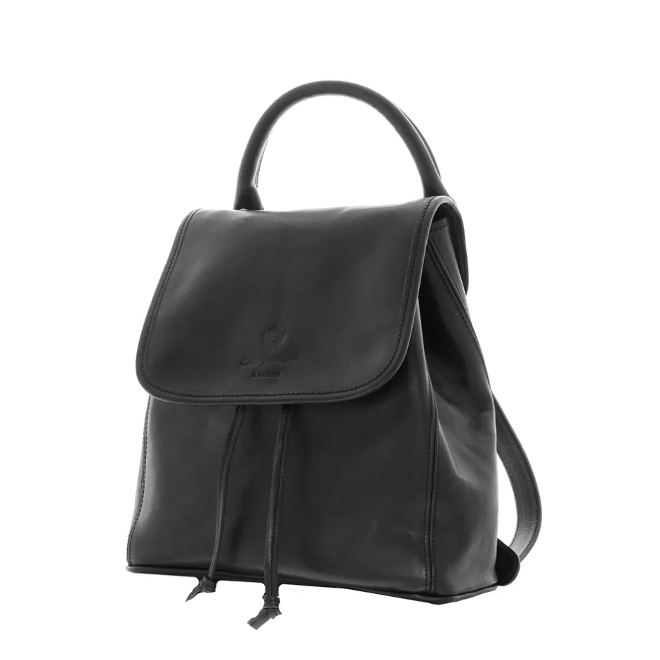 Bags | Carl Scarpa Rosaura Black Italian Leather Backpack