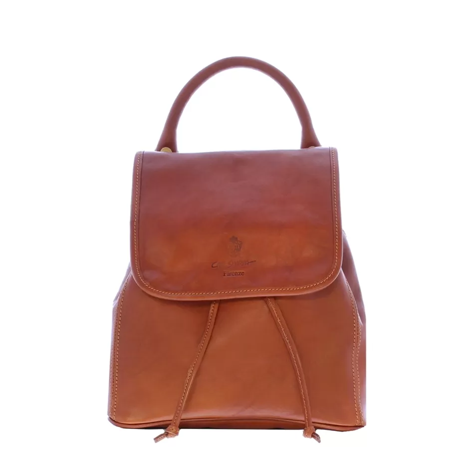 Bags | Carl Scarpa Rosaura Tan Italian Leather Backpack