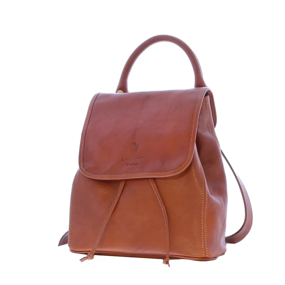 Bags | Carl Scarpa Rosaura Tan Italian Leather Backpack