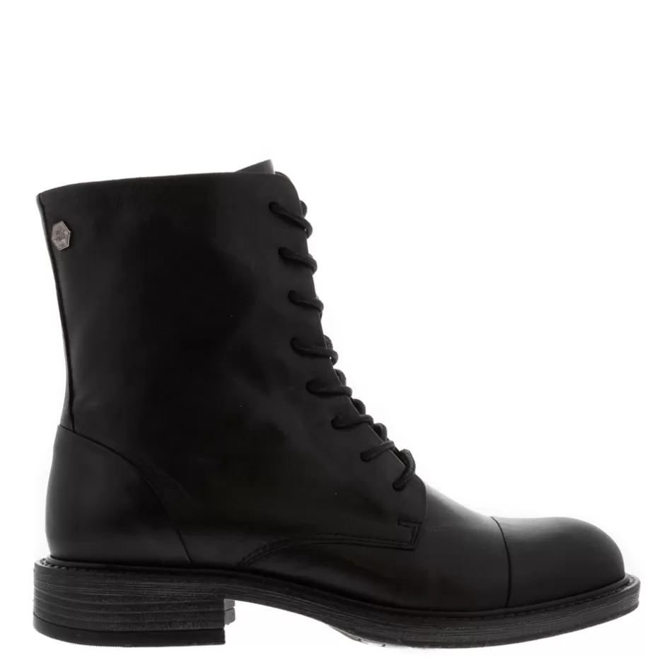 Ankle Boots | Carl Scarpa Rosemarie Black Leather Lace Up Ankle Boots