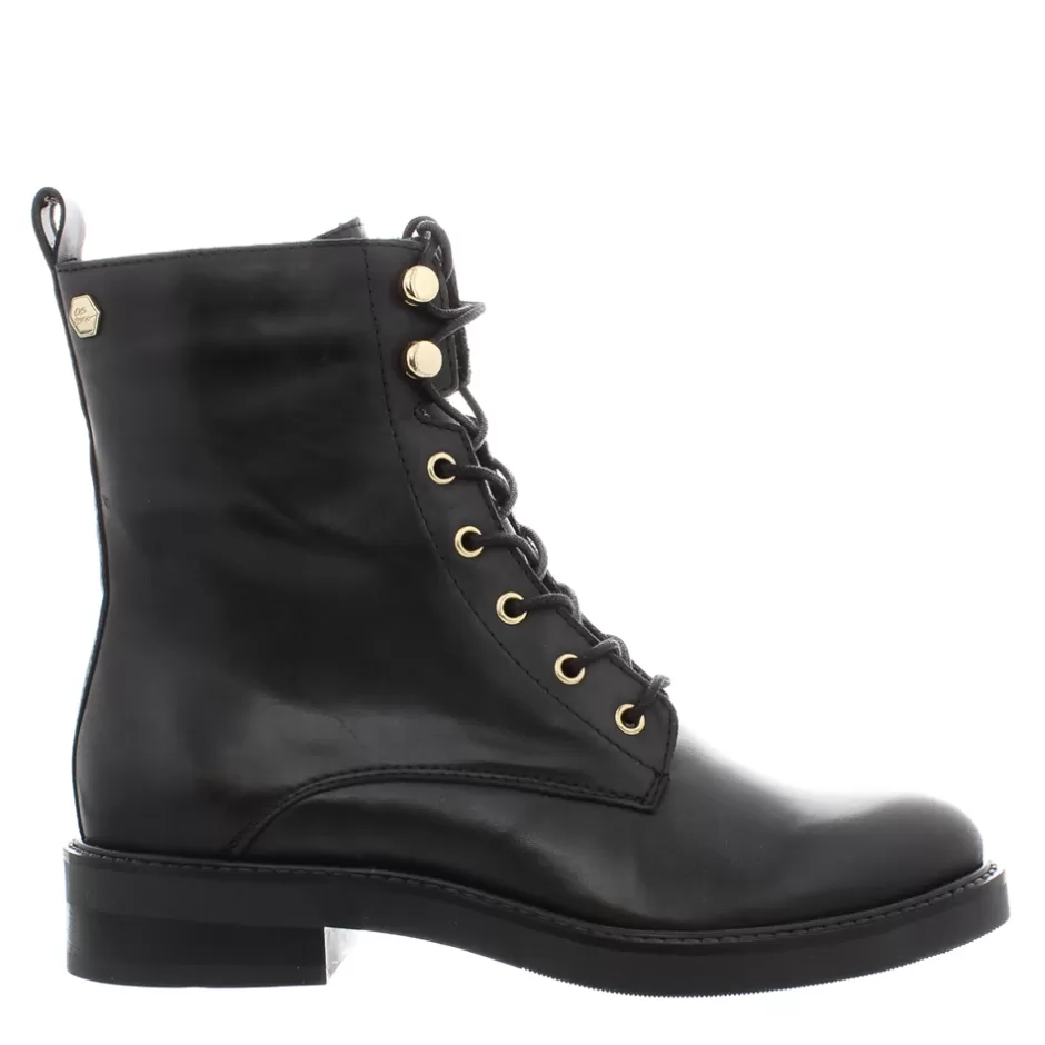 Ankle Boots | Carl Scarpa Roux Black Leather Lace Up Ankle Boots