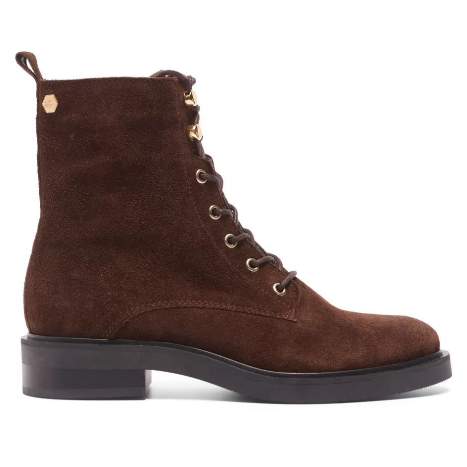 Ankle Boots | Carl Scarpa Roux Brown Suede Lace Up Ankle Boots