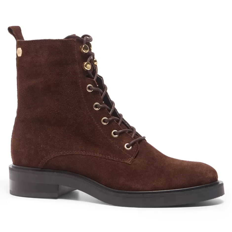 Ankle Boots | Carl Scarpa Roux Brown Suede Lace Up Ankle Boots