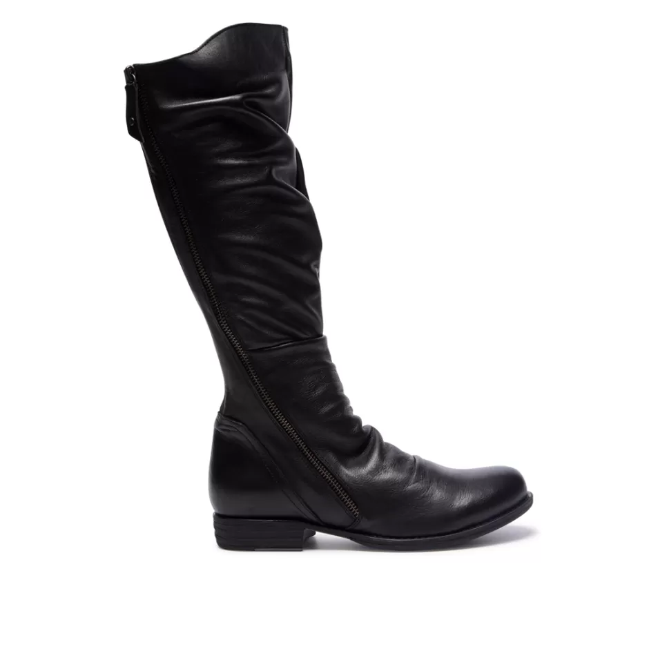 Knee High Boots | Carl Scarpa Sambuci Black Leather Knee High Boots