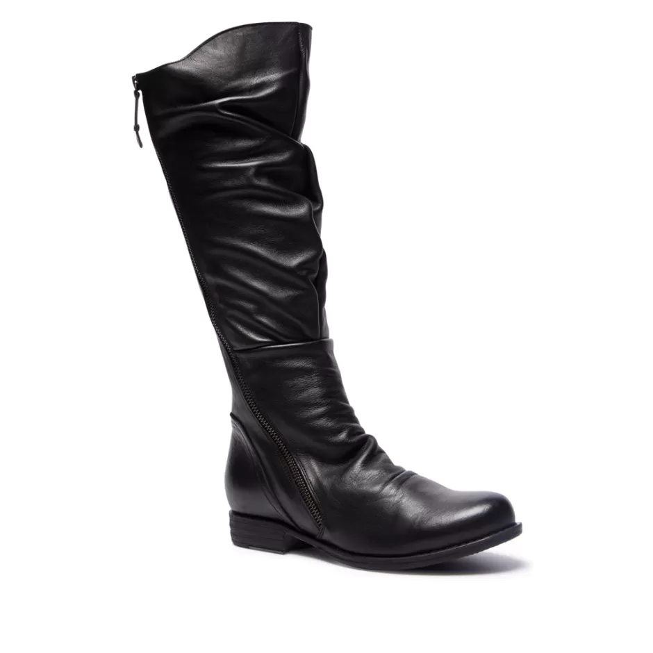 Knee High Boots | Carl Scarpa Sambuci Black Leather Knee High Boots