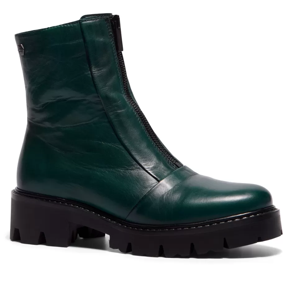Ankle Boots | Carl Scarpa Sanica Teal Leather Zip-Up Ankle Boots