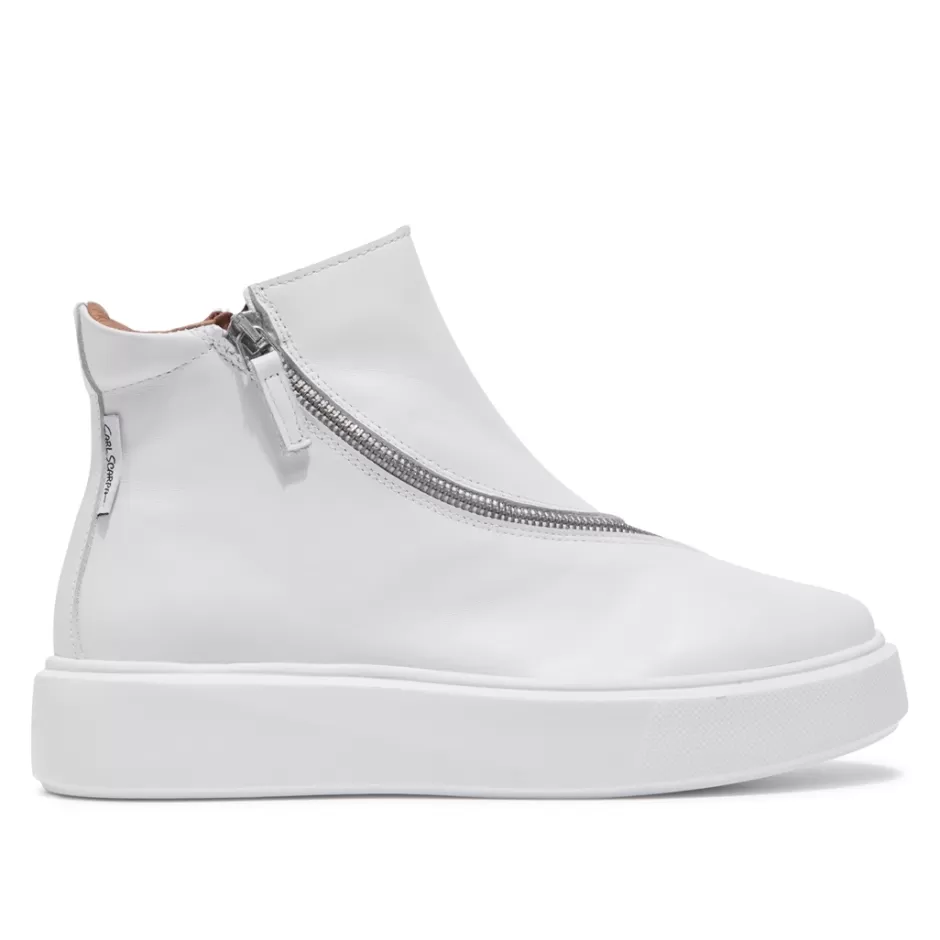 Leather Trainers | Trainers | Carl Scarpa Serpa White Leather Trainers