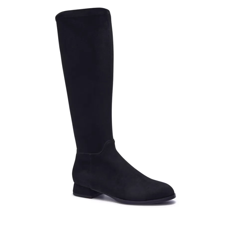 Knee High Boots | Carl Scarpa Solene Black Stretch Long Leg Boot