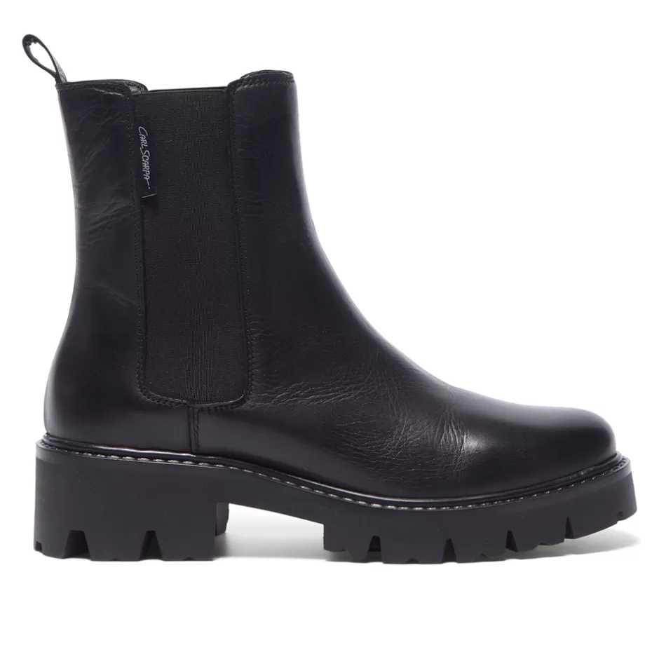Ankle Boots | Carl Scarpa Solette Black Leather Chelsea Boots