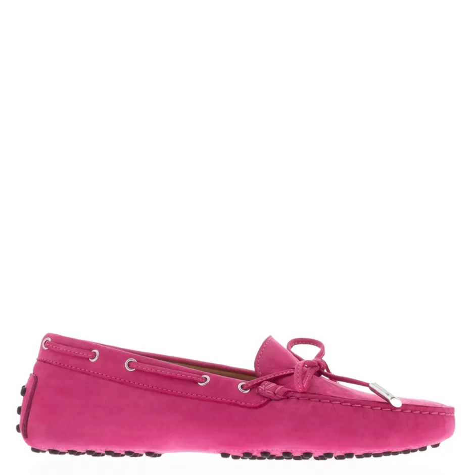 Suede Loafers | Loafers | Carl Scarpa Venerdi Fuchsia Nubuck Suede Loafers