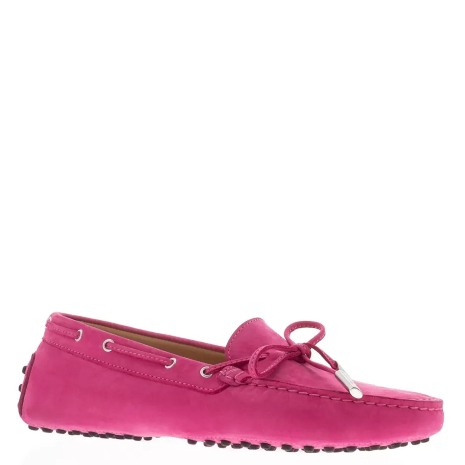 Suede Loafers | Loafers | Carl Scarpa Venerdi Fuchsia Nubuck Suede Loafers