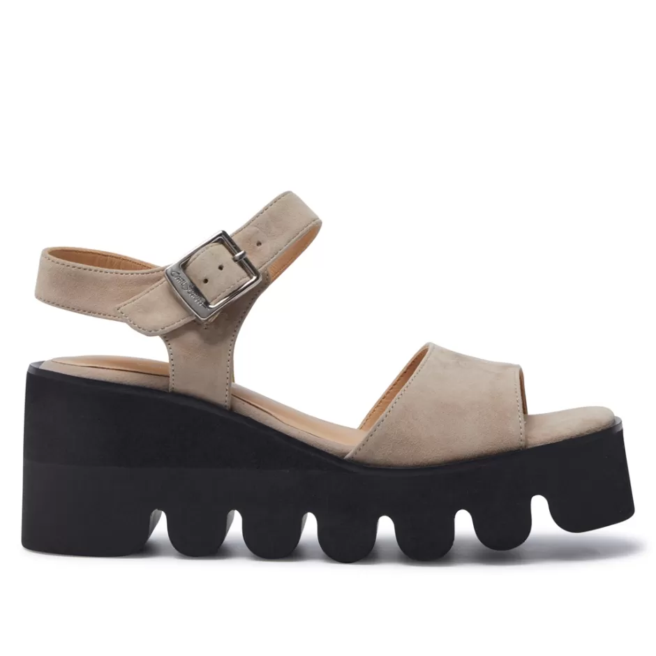 Sandals | Carl Scarpa Veronne Beige Suede Wavesole Sandals