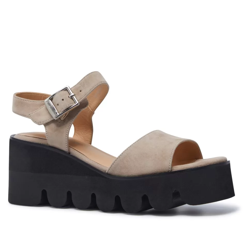 Sandals | Carl Scarpa Veronne Beige Suede Wavesole Sandals