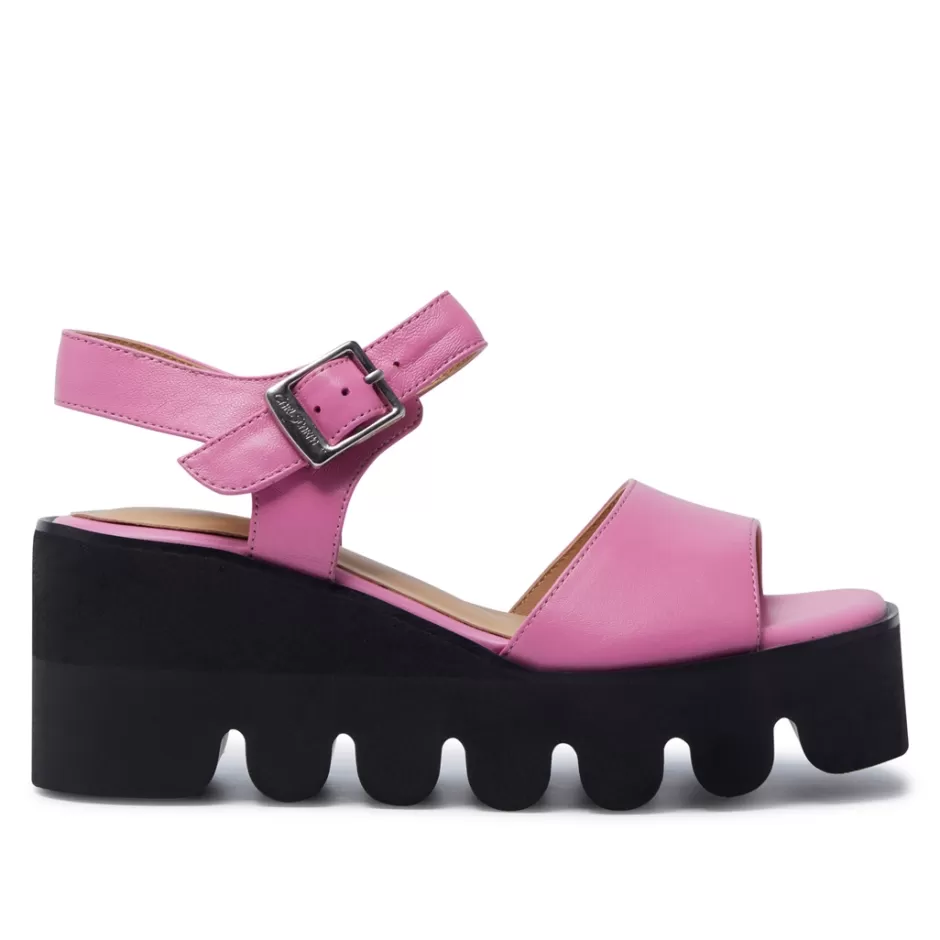 Sandals | Carl Scarpa Veronne Fuschia Leather Wavesole Sandals