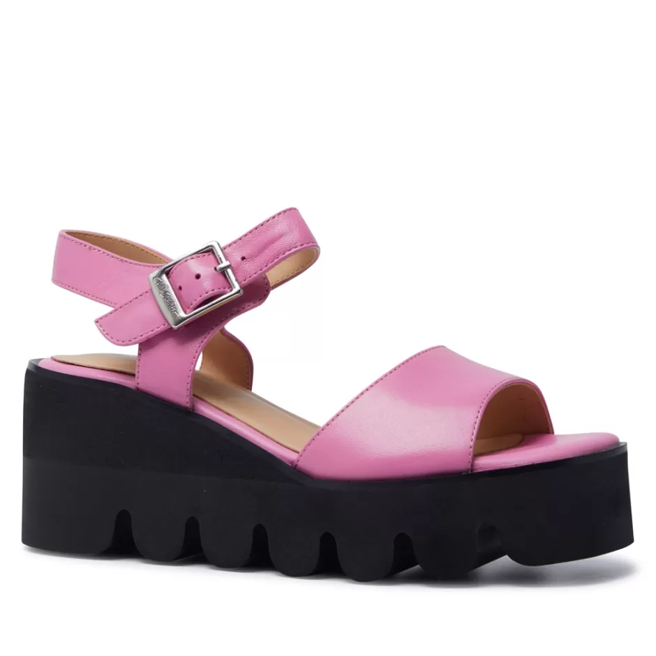 Sandals | Carl Scarpa Veronne Fuschia Leather Wavesole Sandals