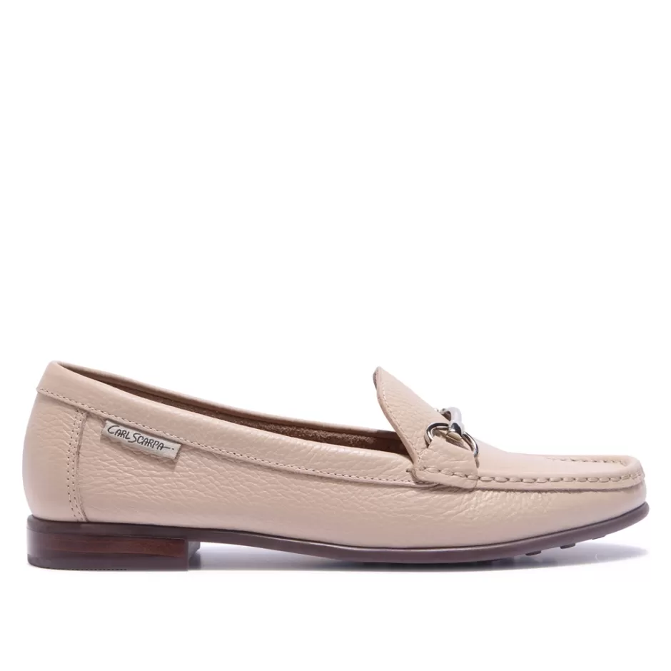 Leather Loafers | Loafers | Carl Scarpa Veroso Beige Leather Loafers