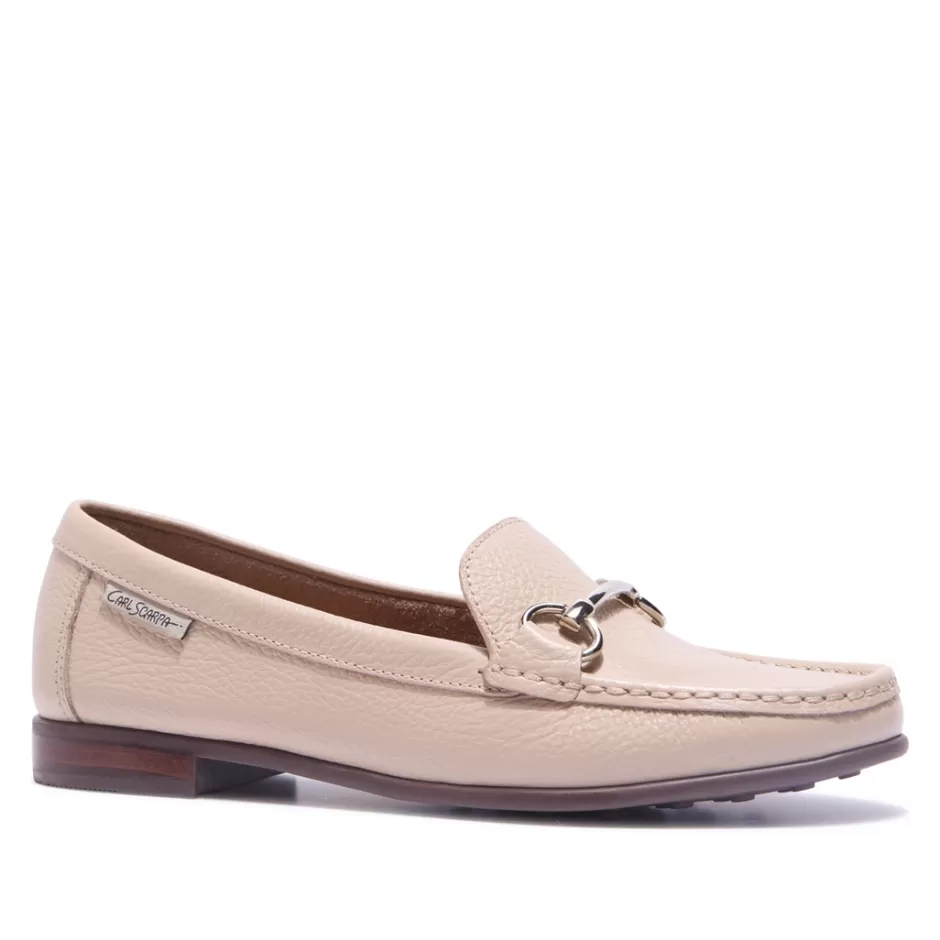 Leather Loafers | Loafers | Carl Scarpa Veroso Beige Leather Loafers
