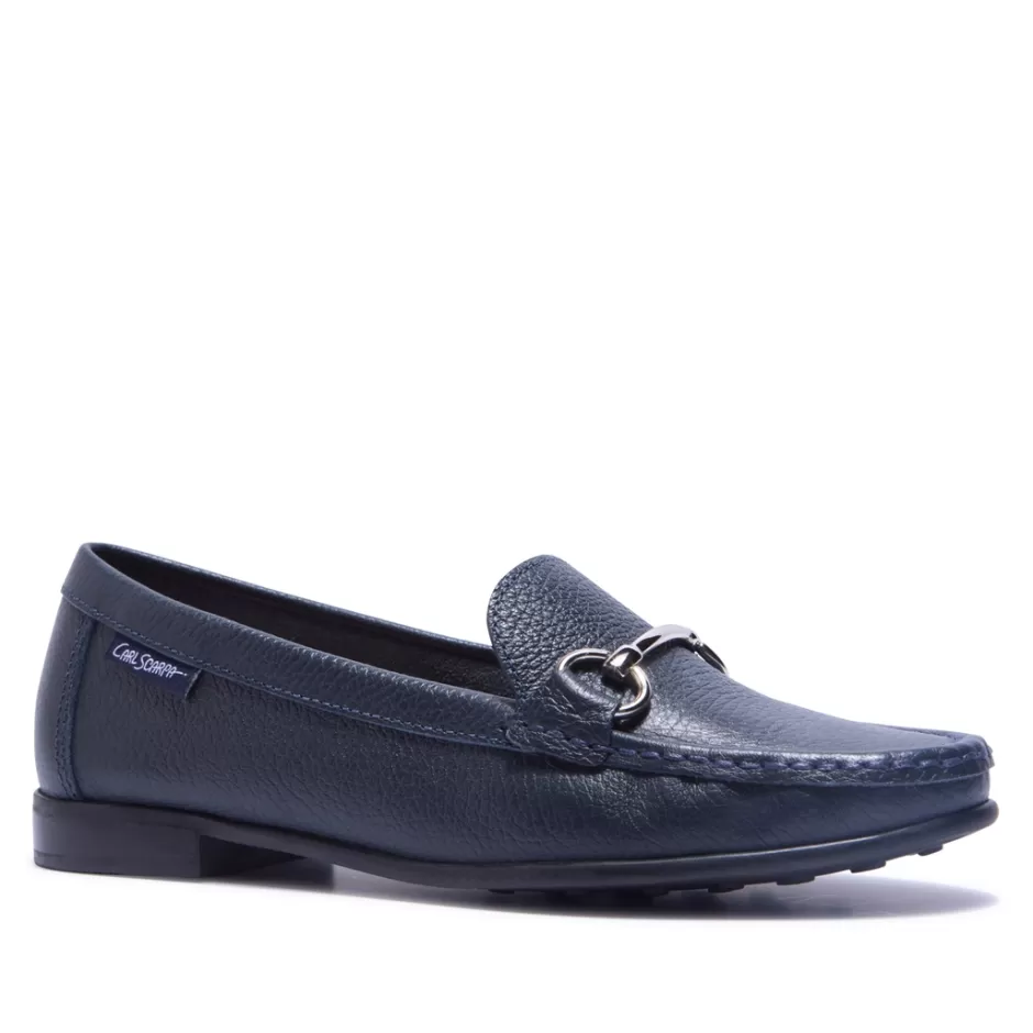 Leather Loafers | Loafers | Carl Scarpa Veroso Navy Leather Loafers